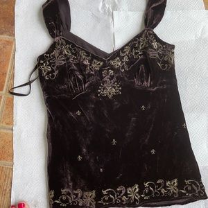 Velvet top by Ann Taylor